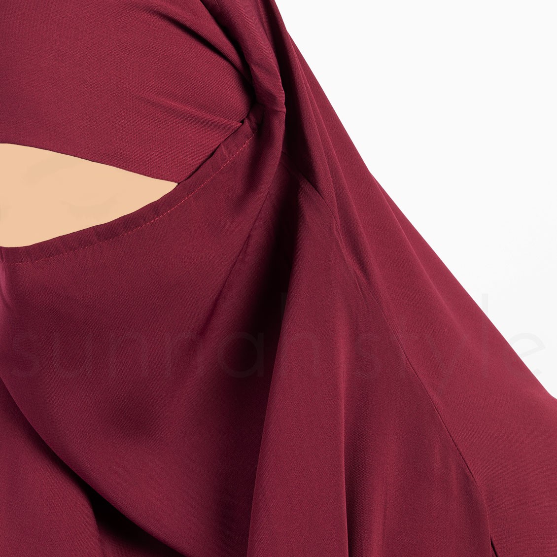 Sunnah Style Plain Jilbab Top Knee Length Raspberry